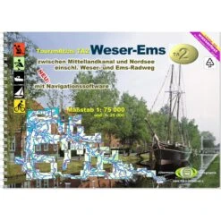 TOURENATLAS TA2 WASSERWANDERN 02 WESER-EMS - Wasserkarte