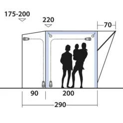 Outwell PARKVILLE 200SA - Busvorzelt -Camping Serien Laden 5638031663 m parkville 200sa outwell 24